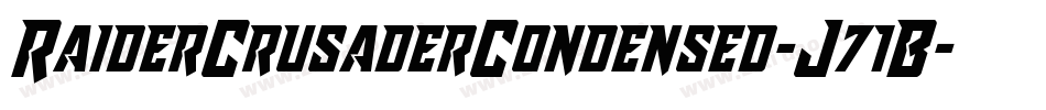 RaiderCrusaderCondensed-J71B字体转换 RaiderCrusaderCondensed-J71B字体转换