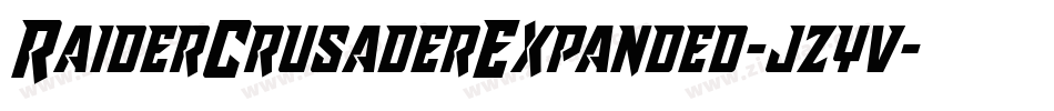 RaiderCrusaderExpanded-jzyv字体转换 RaiderCrusaderExpanded-jzyv字体转换