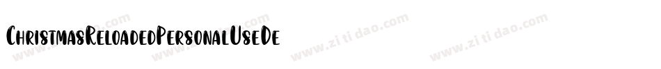ChristmasReloadedPersonalUseDemo-nOy1字体转换