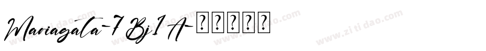 Mariagata-7Bj1A字体转换