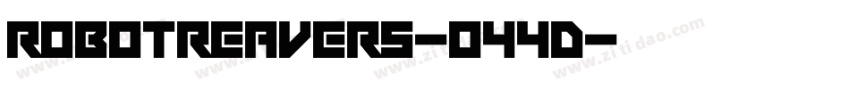 RobotReavers-044d字体转换