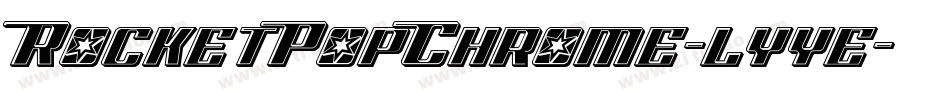 RocketPopChrome-lyye字体转换