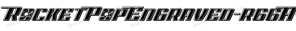 RocketPopEngraved-r66A字体转换