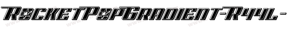 RocketPopGradient-R44l字体转换