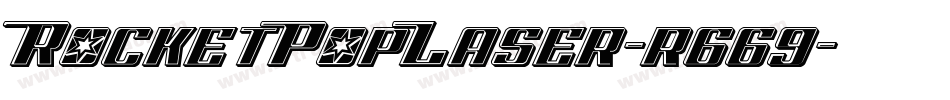 RocketPopLaser-r669字体转换