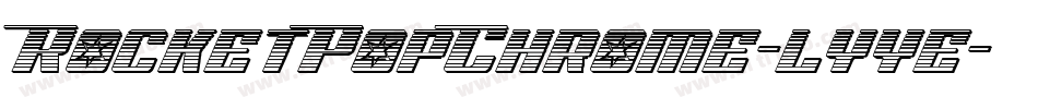 RocketPopChrome-lyye字体转换