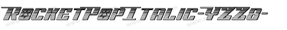 RocketPopItalic-YZZ8字体转换