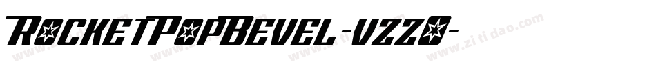 RocketPopBevel-vzzO字体转换