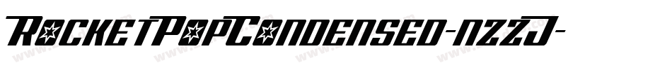 RocketPopCondensed-nzzJ字体转换