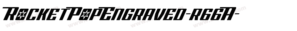 RocketPopEngraved-r66A字体转换