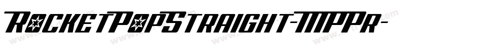 RocketPopStraight-MPPr字体转换