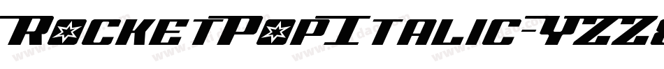 RocketPopItalic-YZZ8字体转换