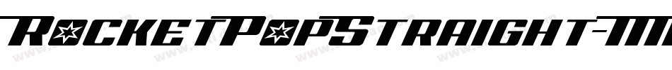 RocketPopStraight-MPPr字体转换