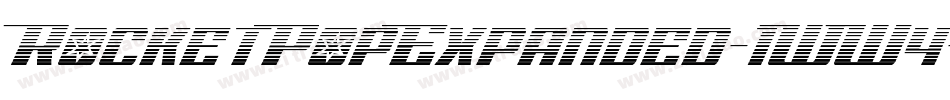 RocketPopExpanded-1WW4字体转换