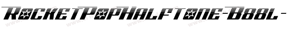 RocketPopHalftone-B88l字体转换