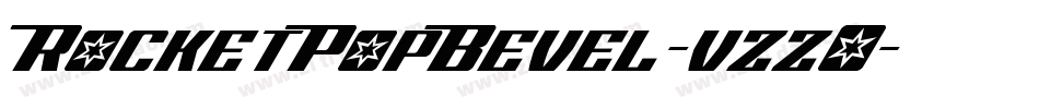 RocketPopBevel-vzzO字体转换