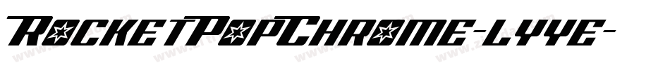 RocketPopChrome-lyye字体转换