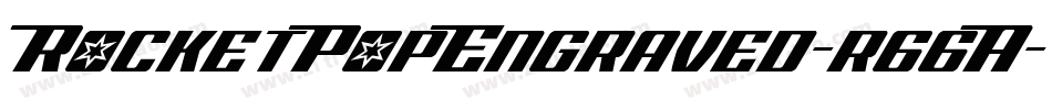 RocketPopEngraved-r66A字体转换