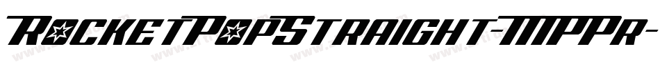 RocketPopStraight-MPPr字体转换