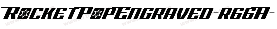 RocketPopEngraved-r66A字体转换