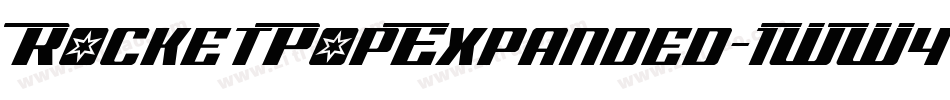 RocketPopExpanded-1WW4字体转换