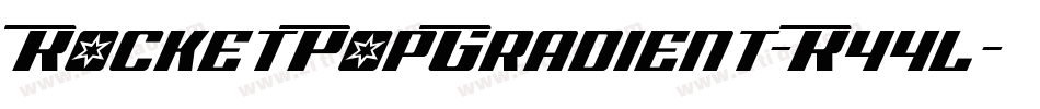 RocketPopGradient-R44l字体转换