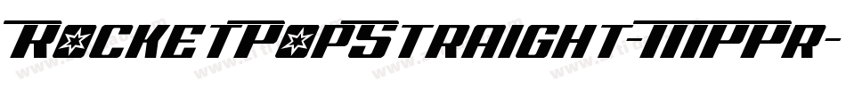 RocketPopStraight-MPPr字体转换