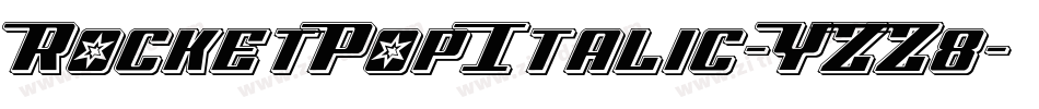 RocketPopItalic-YZZ8字体转换