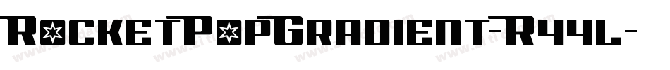 RocketPopGradient-R44l字体转换