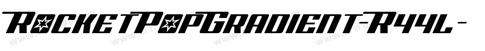 RocketPopGradient-R44l字体转换