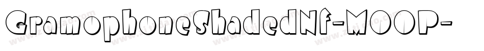 GramophoneShadedNf-MOOP字体转换