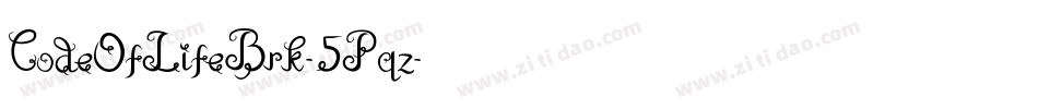 CodeOfLifeBrk-5Pqz字体转换