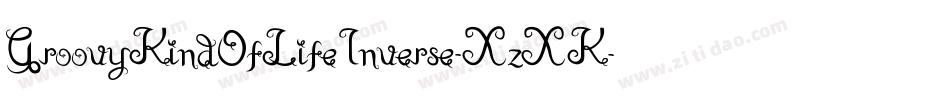 GroovyKindOfLifeInverse-XzXK字体转换