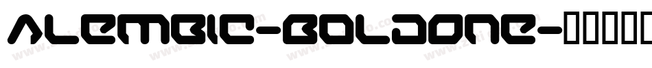Alembic-BoldOne字体转换 Alembic-BoldOne字体转换