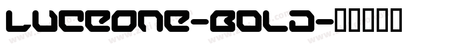 LuceOne-Bold字体转换