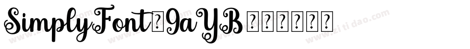 SimplyFont-9aYB字体转换