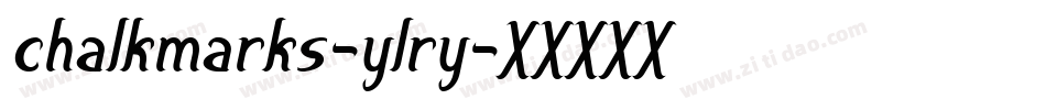 Chalkmarks-YLRy字体转换