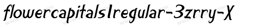 FlowerCapitals1Regular-3zRRy字体转换