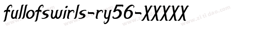 Fullofswirls-Ry56字体转换