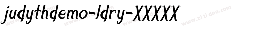 JudythDemo-LdRy字体转换