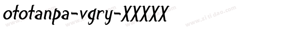 Ototanpa-vgRy字体转换