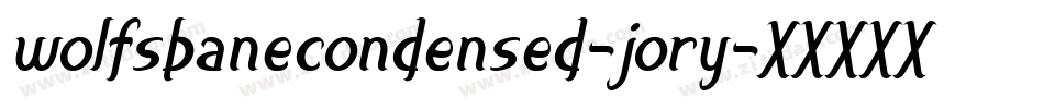 WolfsBaneCondensed-joRy字体转换