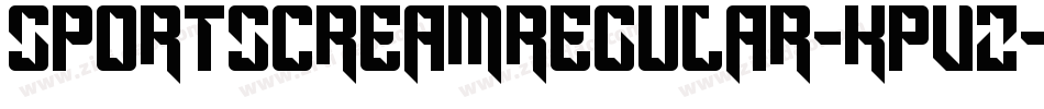 SportscreamRegular-KPvZ字体转换