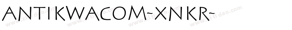 Antikwacom-xnKR字体转换