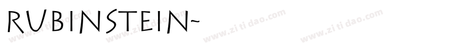 Rubinstein字体转换