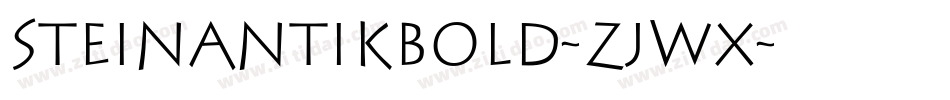 SteinantikBold-zJWX字体转换