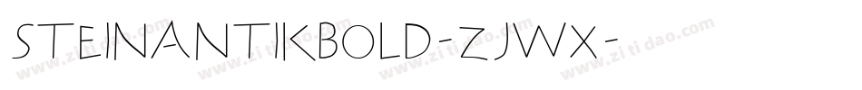 SteinantikBold-zJWX字体转换
