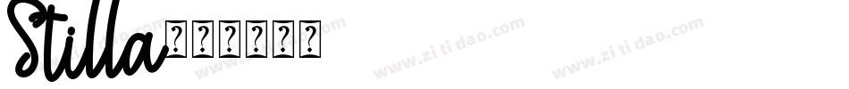 Stilla字体转换