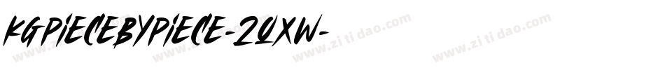 KgPieceByPiece-2qxW字体转换