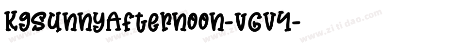 KgSunnyAfternoon-vGV4字体转换